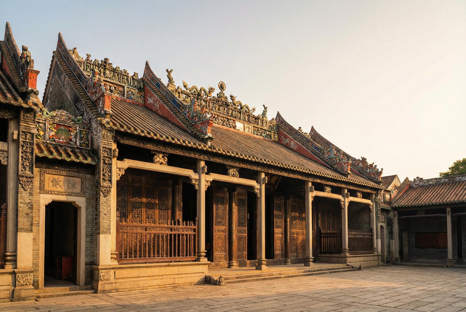 抖阴陈家祠建筑视频